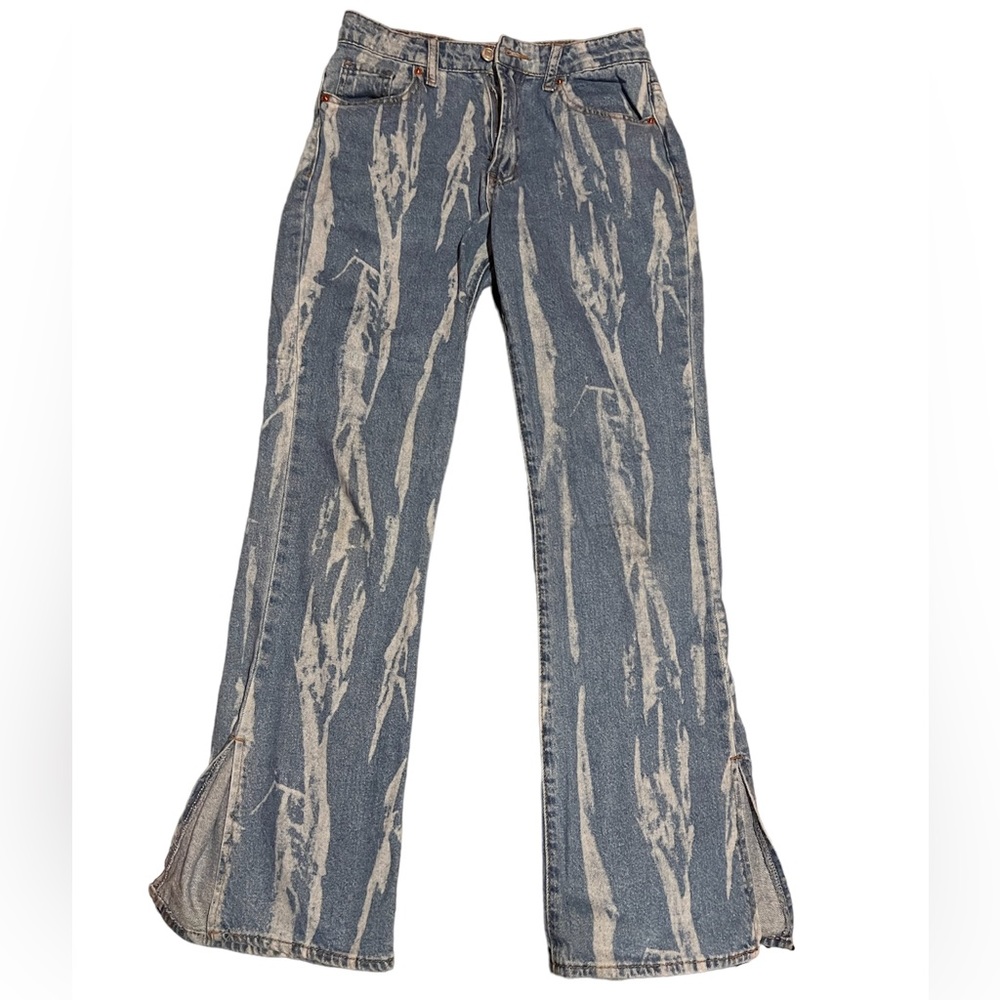 women’s flared jeans with design